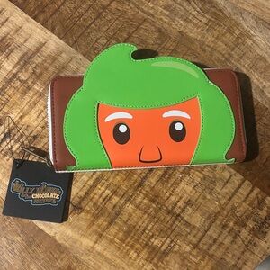 Willy Wonka & The Chocolate Factory Loungefly Wallet - Green & Orange